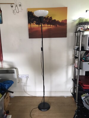 IKEA Tagarp FLOOR LAMP UPLIGHTER Black Free Standing NEW WITH TAPO