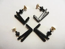 One Set (4  PIECES),Cello Fine Tuners, Black/ Gold Fine Tuner, For 4/4 3/4 Cello