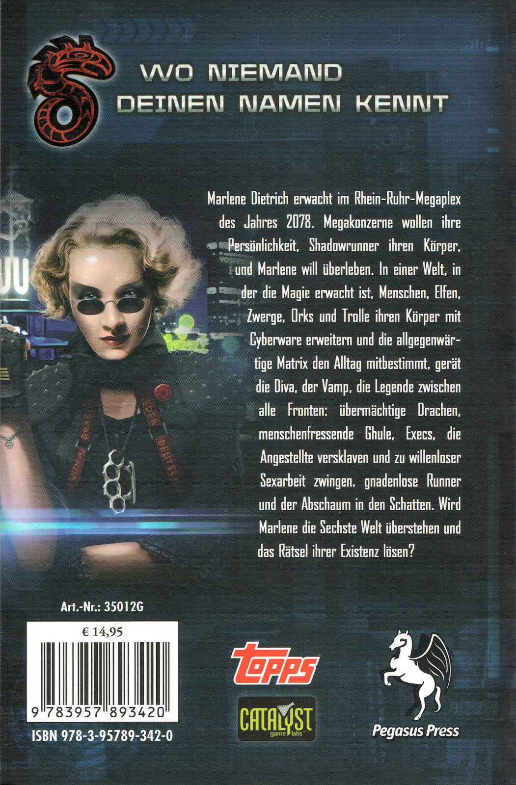 Thumbnail - Shadowrun: Marlene Lebt (35012g), Ein Roman Von David Grade, Scifi,