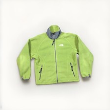 The North Face Womens Medium Polartec Fleece Full Zip Sweater Jacket Green