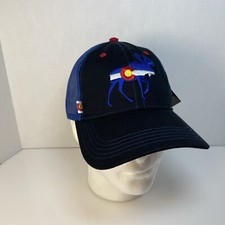 Colorado Flag State Baseball Cap Jigsaw Moose New With Tags