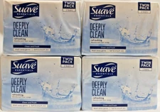 8 Bars Suave Essentials Deeply Clean Bar Soap 3.9 Oz. Each