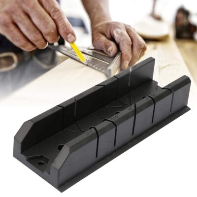 Miter Saw Box Woodworking Miter Saw Box Cabinet 0/22.5/45/90 Degree Wood Gyps...