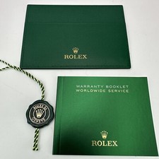 Genuine New Style Rolex Card Holder Guarantee Manual Worldwide Booklet  TAG
