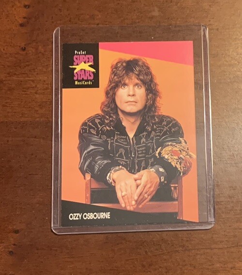 1991-92 Pro Set Super Stars MusiCards Ozzy Osbourne #214 | eBay