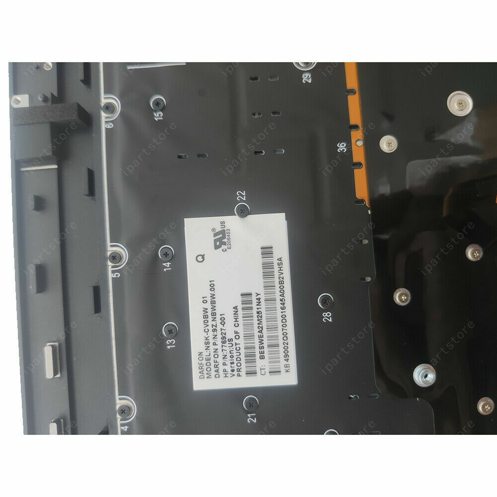 HP Omen 15-5000 Copertura Poggiapolsi Con Tastiera Retroilluminata - 788603-001, Nero