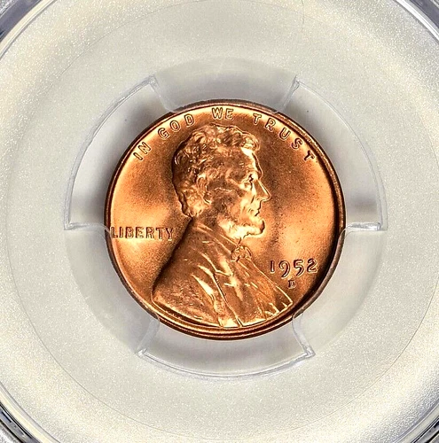 1952-D Lincoln Cent PCGS MS-66+ RD
