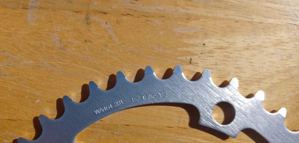 NOS FSA Gimondi Silver Alloy Road Chainring Wheel 130 x 39T- 3/32 - Fits Shimano - Image 3 of 4