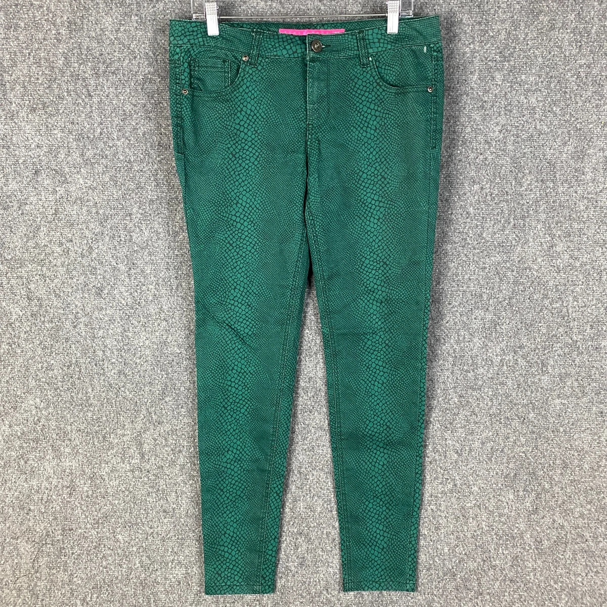 Tinseltown Denim Couture Jeans Women s Size 11 Cotton Blend Green