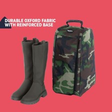CACXKEP 3-Pack Waterproof Boot Bags For Travel & Storage - Fits Cowboy Boots, Short & Tall Boots, Grey