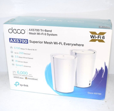 New TP-Link Deco AX5700 Whole Home Mesh Wi-Fi System Router Deco X5700 2-pack
