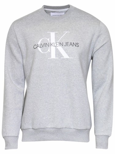 Calvin Klein Men's Monogram Logo Crew Neck Sweatshirt