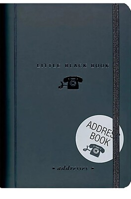 Little Black Address Book  -  Peter Pauper Press Unique Office Supply NEW