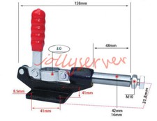 Knebel Klemme Push-Pull Halte Kapazit&auml;t 386KG Kolben Hub GH-305-EM