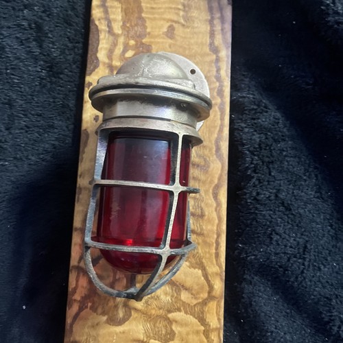 Antique Russell & Stoll Co. Bronze Maritime Explosion Proof Wall Light Fixture