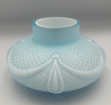 Antique Kralik Art Nouveau Iridescent Aqua Satin Glass Posy Vase