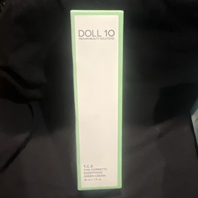 Doll 10 T.C.E  Beauty Solutions This Corrects Everything Green Cream 1 oz  