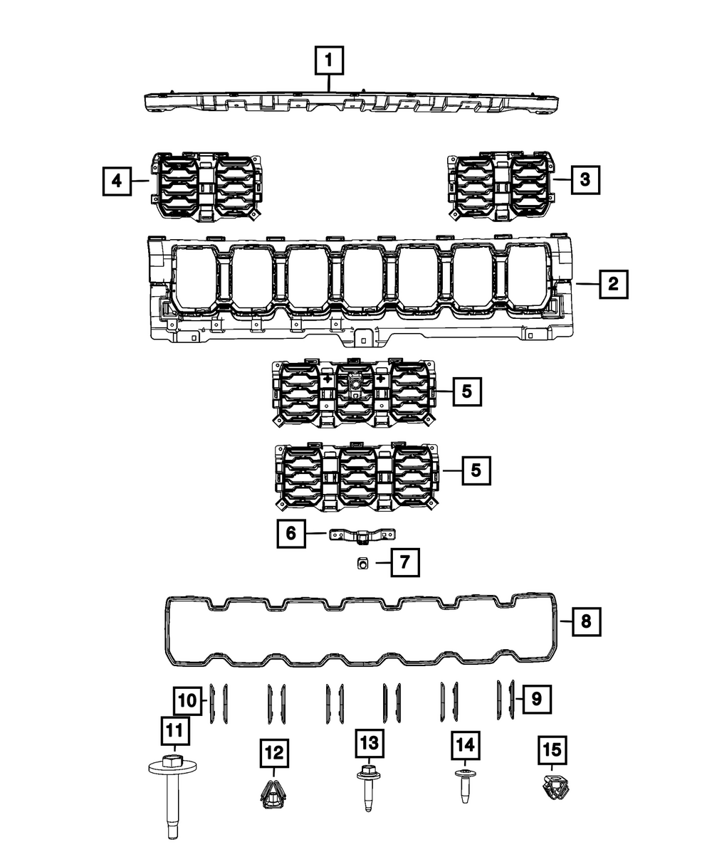 Genuine Mopar Upper Grille 7KK65TZZAA
