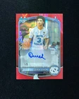 2025-26 Topps Bowman Chrome Auto Derek Dixon 1st #CPA-DD Red Lava 1/5 UNC HF34