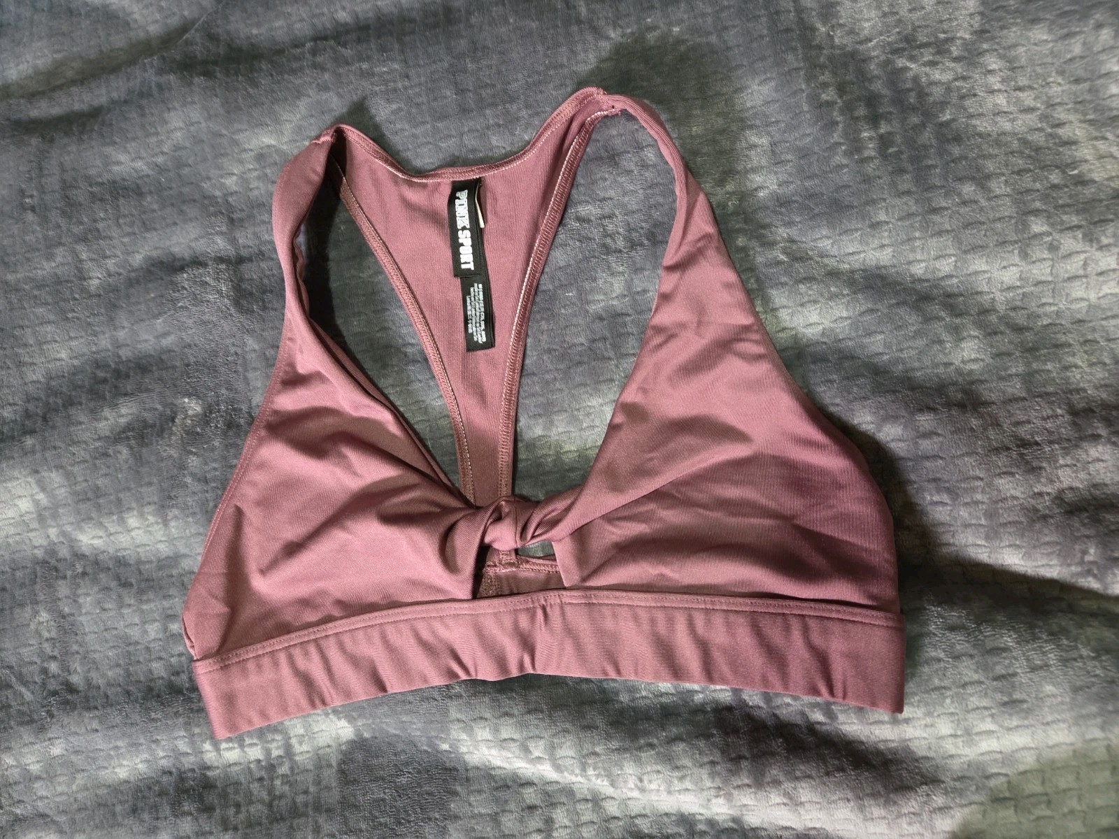 Victoria Secret Pink Sport Gym To Swim Twistfront Top M