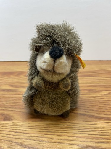 Vintage Steiff Sigi Groundhog Mohair Stuff Animal Made in Germany - Picture 5 of 8