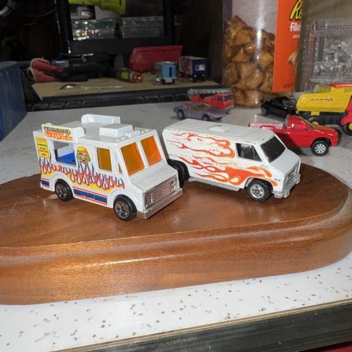 Hot Wheels 1974 Van & 1983 Friburger Grill Vtg 1/64 Diecast