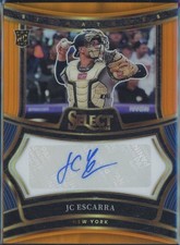 2025 Select Orange Prizm JC ESCARRA RC Auto Yankees /75