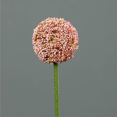 künstlicher Alliumzweig H. 74cm rosa DPI WA