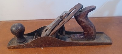 Vintage Stanley Bailey No. 5 Wood PLANE Flat Base No5  14  Made in USA (B15)