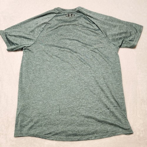 Under Armour Shirt Men’s L Green UA Tech Athletic T-Shirt Tee Crew - Picture 5 of 6