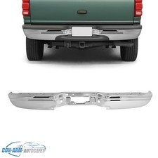Chrome For Ford Expedition 97-02 Rear Bumper Face Bar Wo Sensor Hole Fo1102309