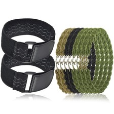 10PCS Boot Blousers Military, 2PC-Upgraded Blousing Straps Large, Green