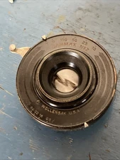 Unmarked 5” 5x7 Wide Angle Lens For Large Format In Wollensak Gammax Shutter
