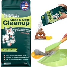 Dog Pee Cleaner  Pet Accident Cleanup Powder  15 Ounce Pack of 1 , Green
