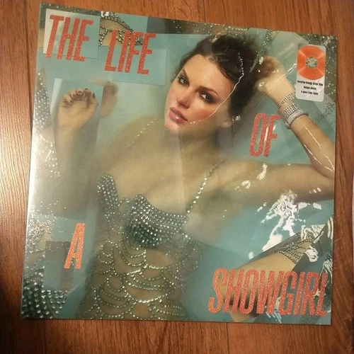 Taylor Swift The Life Of A Showgirl LP Orange Glitter Vinyl New Album