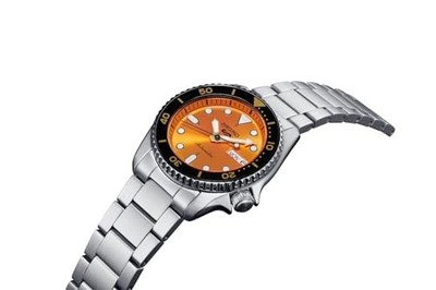 セイコー腕時計 (SEIKO) Seiko 5 Sports SBSA231 Automatic SKX Mid Size Orange Dial Watch