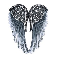 Women's Guardian Angel Wings Pin Brooches Pendants 2-in-1 - Women Ladies Biker
