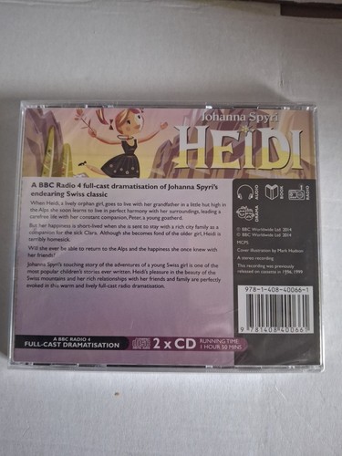 Heidi by Johanna Spyri  -  2 CD Set  Audiobook Brand New Sealed Free Uk P&p - Picture 2 of 2