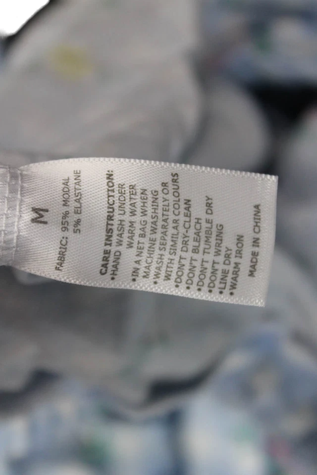 Stripe & Stare Womens Checkered Sleepwear Pants Blue Size M - Image 4 of 4