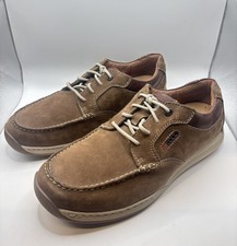 Clarks Active Air Vent Brown Leather Shoes Extra Wide UK 9H Men’s VGC
