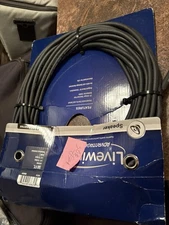 Livewire Advantage AM50: 50 ft. Female To Male XLR Microphone Cable -Black NEW