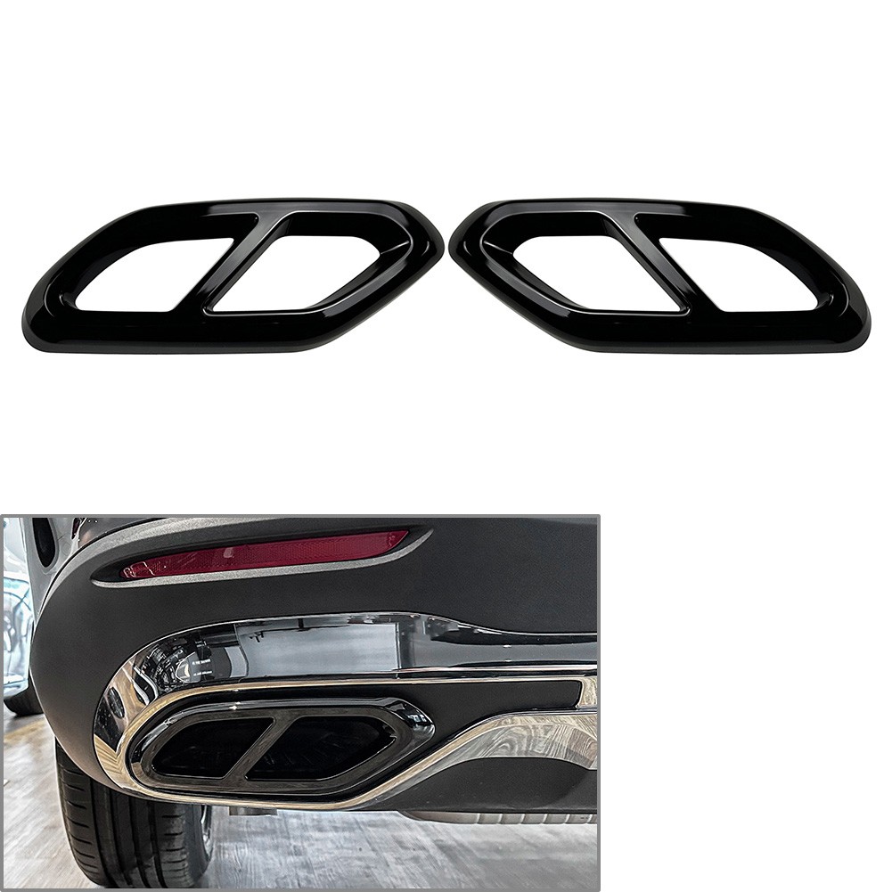 Exhaust Tail Pipe Muffler Tip Cover Trims For Mercedes Benz GLC Class X254 2022+
