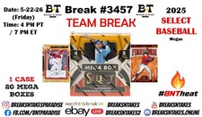 BALTIMORE ORIOLES 2025 Panini Select Baseball Mega CASE 20 BOX Break #3457