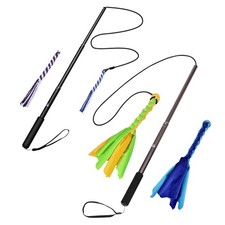 Flirt Pole Dogs Extendable Pet Teasing Chasing Puppy Stick Teaser Wand Pet Flirt
