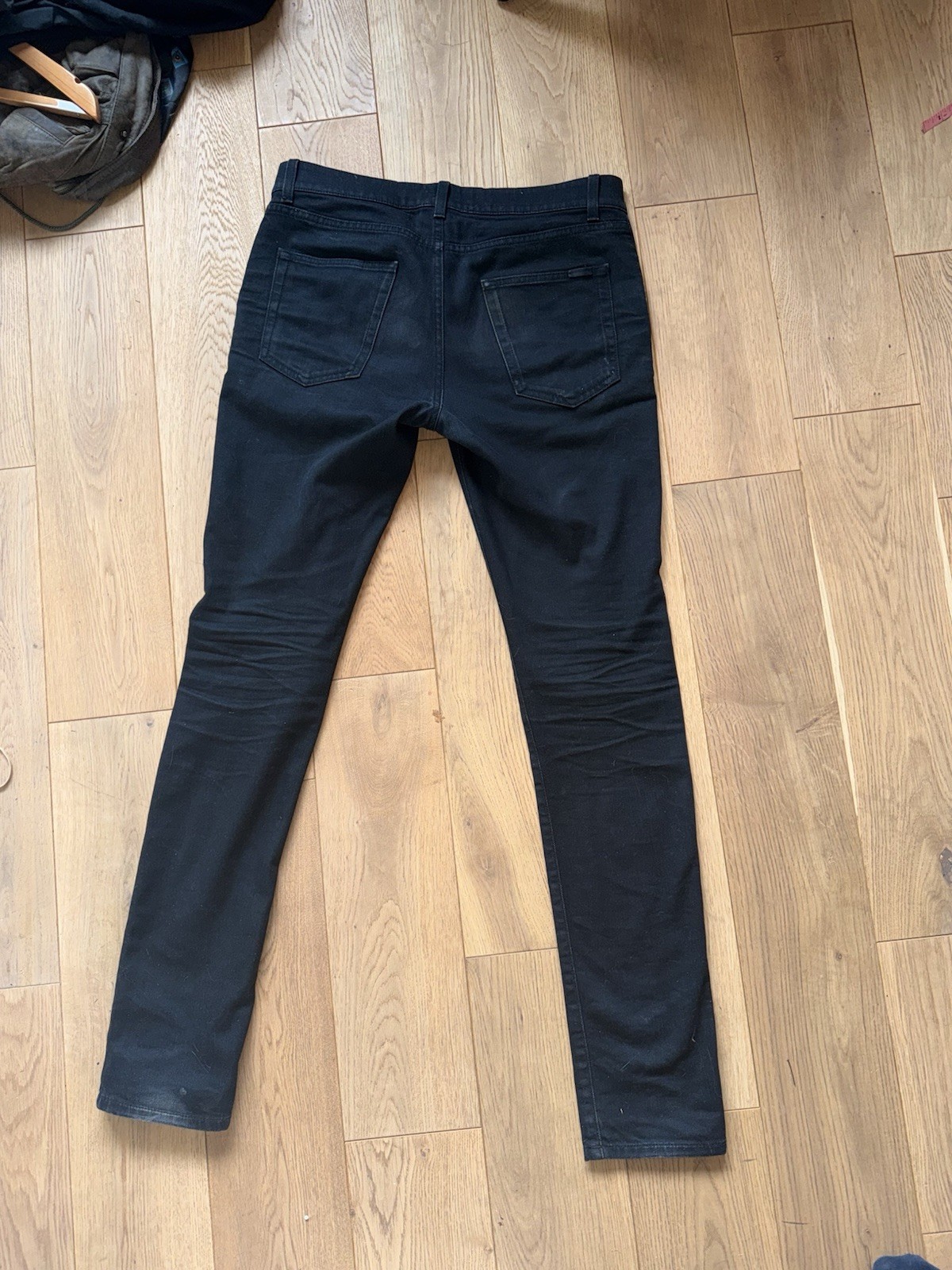 Jeans skinny Saint Laurent uomo nero taglia 32” X 34”