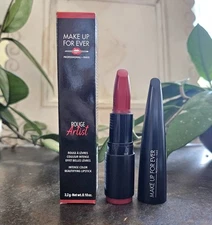 Make Up For Ever TRUE CRIMSON Rouge Artist Intense Color Beautifying Lipstick 