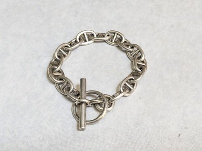 アクセサリー vintage mexico 925 silver Anker bracelet Taxco Sterling Silver Mariner Anchor Bracelet 7.75