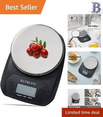 Portable Digital Food Scale - Easy Store with Tare Function & Backlit Screen
