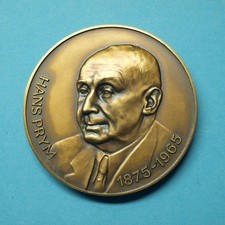 Medaille Hans Prym 1875-1965, Familienwappen im Etui (WK070