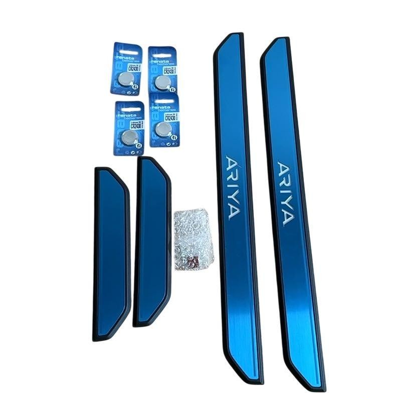 Plaques de seuil de porte pour Nissan Ariya G69505MP0A en acier inoxydable brossé noir
